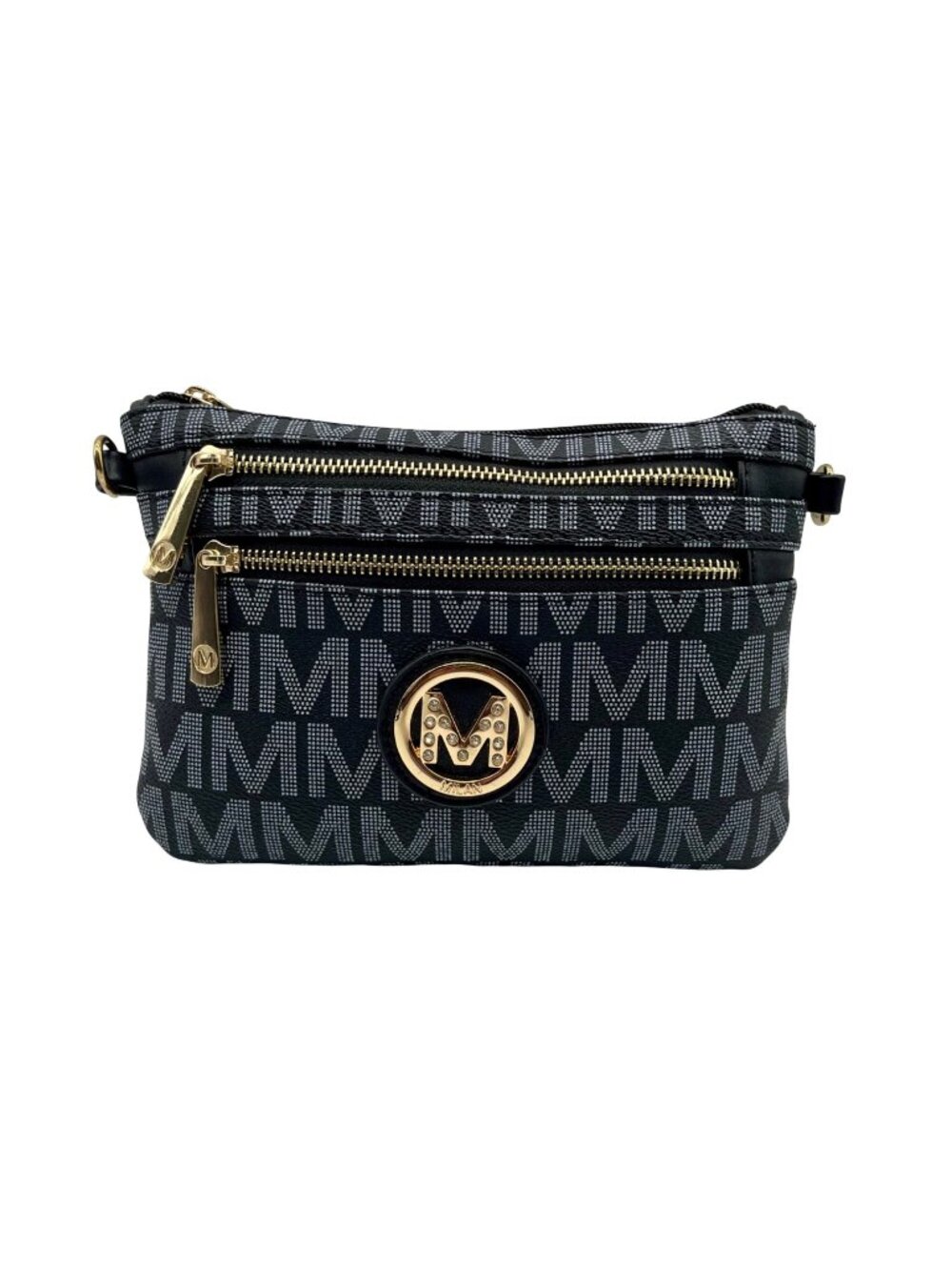 MKF Black Convertible Crossbody Bag